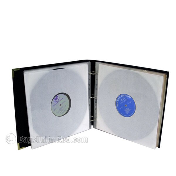 This 3-Ring Black Binder for LP Vin